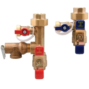 WATTS LFTWH-FT-HCN-RV-PRESS 3/4 Tankless Water Heater Valve Set, Hot And Cold Water | BR7YMK 0100179