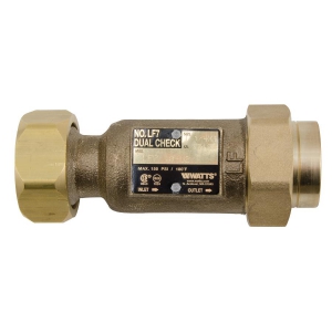 WATTS LF07S 1 Residential Fire Sprinkler System, Inline, 1 Inch Size, Bronze | BY8WDW 0122588