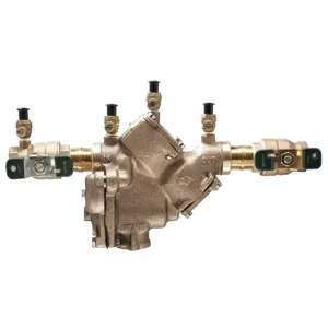 WATTS LF909-QT-S 3/4 Reduced Pressure Zone Assembly, Inline, 3/4 Inch Size, Bronze | CA2JZX 0122774