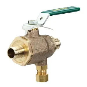 WATTS LFBRVP-125 3/4 Ball And Relief Valve, 3/4 Inch Inlet, 100 Deg. F, 400 Psi Pressure | CC6UZQ 0125274