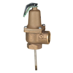 WATTS 140S3-100210 3/4 Temperature And Pressure Relief Valve, 3/4 Inch Size, 100 Psi Relief Pressure | BP3MBR 0254369