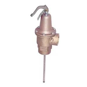 WATTS 340X-8-80210 1 1/2 Temperature And Pressure Relief Valve, 1 1/2 Inch Size, 80 Psi Relief Pressure | BQ3UTG 0348449