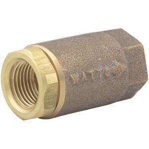 WATTS LF600 1 1/4 Check Valve, Straight, 400 Psi, 1 1/4 Inch Inlet, Cast Copper Silicon Alloy | BY7XHH 0555178