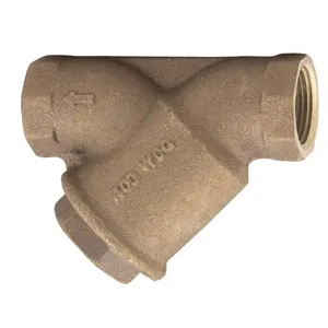 WATTS LF777M1-80 3/4 Wye Strainer, Inlet Size 3/4 Inch, Outlet Size 3/4 Inch, Screen Size 80 MESH | CB2FKA 0123089