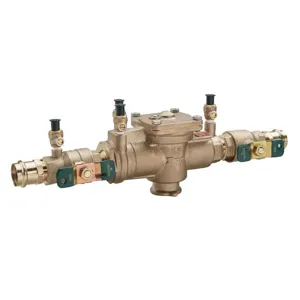 WATTS LF009M3-QT (W/PRESS) 3/4 Quarter Turn Shutoff Valve, Press, 3/4 Inch Size, Bronze | CB2RKP 0391027