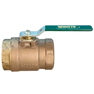 WATTS B6400 1 1/2 Ball Valve, 1 1/2 Inch Inlet, 450 Deg. F Max. Temp., 600 Psi | CB2RLH 0393720