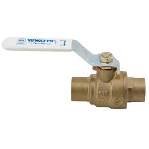 WATTS LFB6081G2 3/4 Ball Valve, 3/4 Inch Inlet, 600 Psi | BY6QZY 0450110