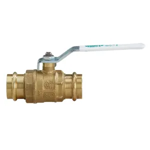 WATTS LFFBV-3-PRESS-M1 1/2 Ball Valve, 1/2 Inch Inlet, 250 Deg. F Max. Temp., 200 Psi | CC2YNP 0555298