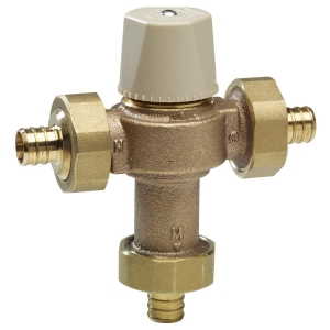 WATTS LFMMVM1-PEX 3/4 Thermostatic Mixing Valve, 0.5 To 20 Gpm Flow Rate | BR6ERA 0559117
