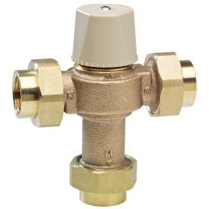 WATTS LFMMVM1-UT 3/4 Thermostatic Mixing Valve, 0.5 To 13 Gpm Flow Rate | BQ7KNC 0559119