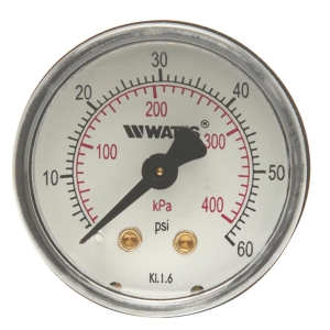 WATTS LFDPG3-2 0-200 1/4 Pressure Gauge, 1/4 Inch Inlet, -4 To 176 Deg. F, 0 To 200 Psi | BT6KHZ 0121700