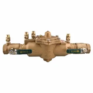 WATTS 1 009M2-QT Backflow Preventer, 009, 1 in, NPT, Bronze, 14 1/2 Inch Length, 5 1/2 Inch Height | CU9TTU 793HG8