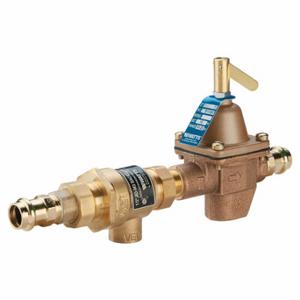 WATTS 1/2 B911T-M3 (W/PRESS) Boiler Feed Valve with Backflow Preventer, 1/2 Inch Size, 8 1/2 Inch Length | CU9TVH 793HP1