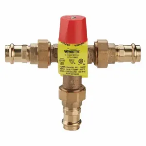 WATTS 3/4 LF1170M2-UT-PRESS Regulator Mixing Valve, Lf1170, Lead Free Copper-Silicon Alloy, 3/4 Inch Inlet Size | CU9TVY 429J20