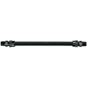 WATTS 10A-2131KIT-24B Gas Connector Kit, 3/8 Inch Outer Dia., 24 Inch Size, Black Coated | BR8MHN 0240644