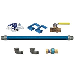 WATTS 16125KIT48PS Moveable Gas Connector Kit, 1 1/4 Inch Inner Dia., 48 Inch Length | BT3LMU 0241503