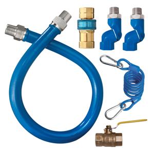 WATTS 1675KIT2S36 Moveable Gas Connector Kit, 3/4 Inch Inner Dia., 36 Inch Length, 2 Swivel | BR7ZWH 0241420