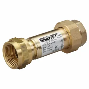 WATTS 1X1 LF7R10-U2 Backflow Preventer, LF7, 1 Inch Size, FNPT, Lead Free Copper Silicon Alloy | CU9TUR 793HH9