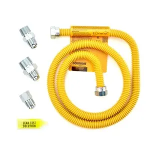 WATTS 20C-3122KIT-48B Gas Connector Kit, 1/2 Inch Outer Dia., 48 Inch Length | BR8JMF 0148059