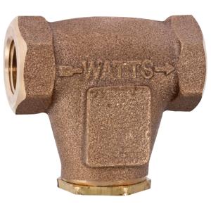 WATTS LF27-100 1/4 V Pattern Strainer, 1/4 Inch Inlet, 1/4 Inch Outlet | CB2FHU 0123056