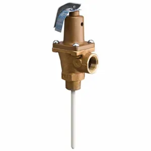 WATTS 3/4 40XL8 150210 Temperature Pressure Relief Valve, NPT, NPT, 3/4 Inch Inlet Size, 3/4 Inch Outlet Size | CU9TYQ 794JT9