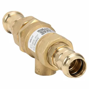 WATTS 3/4 9DM2-PRESS Regulator Dual Check Valve, 9D, 3/4 Inch Size, Press X Press, Brass, 250 Deg F Max. Temp | CV4NWP 429J17