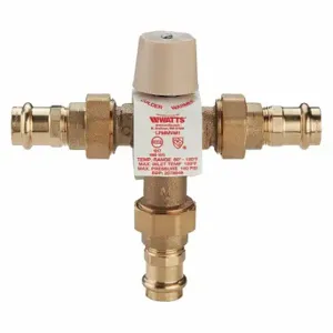 WATTS 1 LFMMVM1-UT-PRESS Regulator Mixing Valve, Lf mmv, Lead Free Copper-Silicon Alloy, 1 Inch Inlet Size | CU9TVZ 429J24