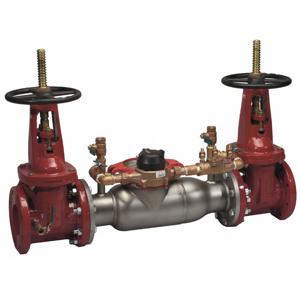 WATTS 3000SS-DOSY-GXF-CFM 6 Double Check Detector Backflow Preventer Assembly, Shutoff Valve, 6 Inch Size, SS | CC4JDX 0696020