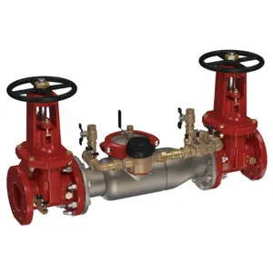 WATTS 3000SS-OSY-LM 6 Double Check Detector Backflow Assembly, 6 Inch Size, Shutoff Valve | CC3PTZ 0691545