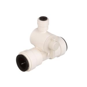 WATTS 3550-1004 Tee Valve, 1/2 Inch Size, 1/4 Inch Outer Dia., Plastic | BR9EWH 0959358