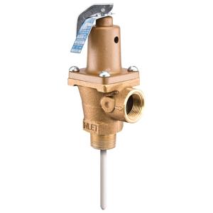 WATTS 40L-100210 1 Temperature And Pressure Relief Valve, 1 Inch Inlet, 100 Psi Relief Pressure | BP3XGZ 0154800