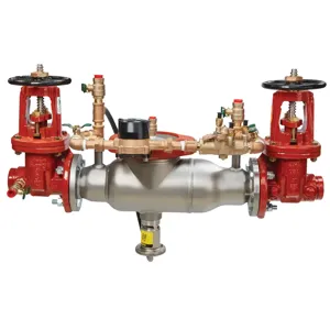 WATTS 5000SS-DOSY-GXG-GPM 6 Reduced Pressure Detector Backflow Preventer Assembly, 6 Inch Size, Stainless Steel | CC4JDA 0694039