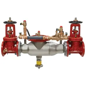 WATTS 5000SS-F-LG-CFM 2 1/2 Reduced Pressure Detector Backflow Preventer Assembly, 2 1/2 Inch Size, SS | CC3PRU 0691018