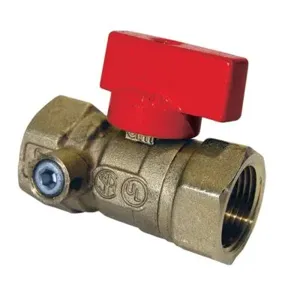 WATTS 92ST-3232 Gas Shutoff Valve, Side Tapped Straight, 1/2 Inch x 1/2 Inch Size | BR9BPT 0240880