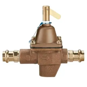 WATTS B1156F (W/PRESS) 1/2 Water Pressure Regulator, 1/2 Inch Inlet, 6.9 Bar Pressure | BY6QWN 0858569