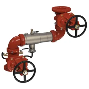 WATTS C400Z-OSY 2 1/2 Backflow Preventer Assembly, Shutoff Valve, 2 1/2 Inch Size, Stainless Steel | CC9NKB 0191282