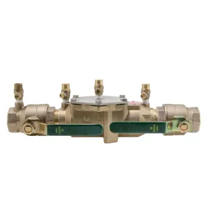 WATTS D007M2-QT 1 1/2 Backflow Preventer Assembly, Quarter Turn Shutoff Valve, 1 1/2 Inch Size, Bronze | CA7ZWM 0078004