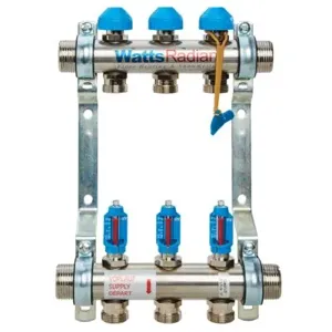 WATTS D3803003SS Flowmeter Manifold, 3 Branches | AA2AJV 10A284