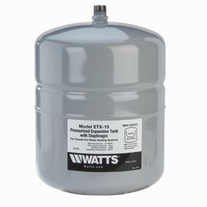 WATTS ETX-15 Nicht trinkbarer Ausdehnungsbehälter, 1/2 Zoll Einlass, 1 Gallone Fassungsvermögen | BP4TBY 0066605