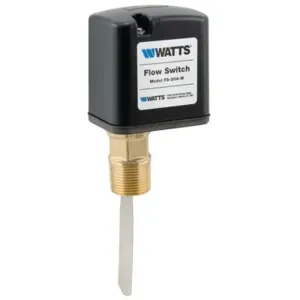 WATTS FS-204-W Wet Location Flow Switch, 1 Inch Inlet, 250 Deg. F | CC7JFQ 00067101