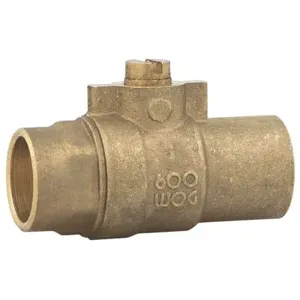 WATTS HBV-CXC 1/2 Hydronic Balancing Ball Valve, Sweat Ends, Slotted Stem, 1/2 In | CA4CJM 0067640