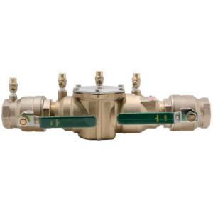 WATTS LF007M1-QT 2 Double Check Valve Assembly, Inline, Quarter Turn Ball Valve, 2 Inch Size | CA4CJG 0063235