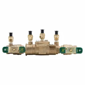 WATTS LF007M3-QT 3/4 Double Check Valve Assembly, Inline, Quarter Turn Ball Valve, 3/4 Inch Size | CA4CJB 0063231