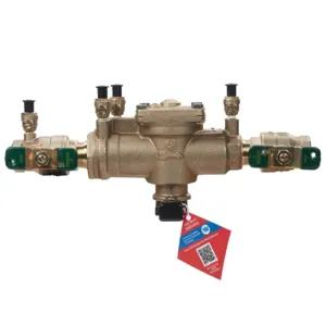 WATTS 88004112 Backflow Preventer Valve, 1 Inch Size, Bronze, 33 Deg. to 180 Deg.F, 175 psi Max Pressure | CN2TMD 391004 / 162A62