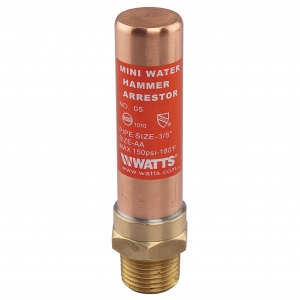 WATTS LF05 3/8 Water Hammer Arrestor, 3/8 Inch Connection, 60 Psi Pressure | BQ6JPC 0009850