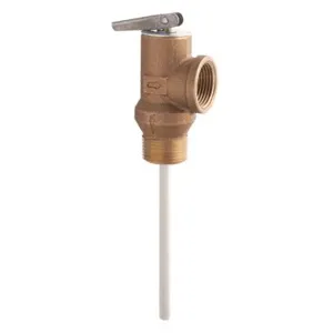 WATTS LF100XL-150210 Temperature And Pressure Relief Valve, 3/4 Inch Size, 150 Psi Relief Pressure | BP3CQG 0556000