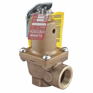 WATTS LF174A-150-1 Boiler Pressure Relief Valve, FNPT, 1 Inch Size, 5 3/4 Inch Height | CH9RVA 29YL96