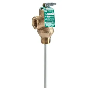 WATTS LF1XL 100 1/2 Temperature And Pressure Relief Valve, 1/2 Inch Size, 100 Psi Relief Pressure | BP4DVL 0121323