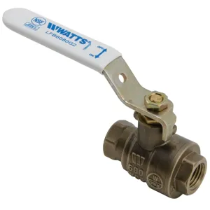 WATTS LFB6080G2 1 1/4 Ball Valve, 1 1/4 Inch Inlet, 400 Deg. F Max. Temp., 600 Psi | CC3GXM 0450105