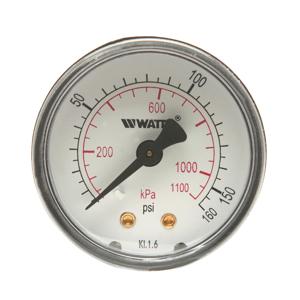 WATTS LFDPG3-2 0-160 1/4 Manometer, 1/4 Zoll Einlass, -4 bis 176 Grad. F, 0 bis 160 Psi | BT6KHW 0121699